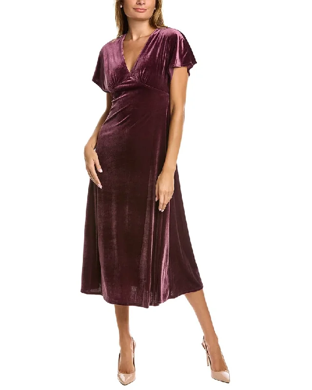 Timeless Women's Clothes Nordic Minimalist Home Look Taylor Velvet Midi Dress