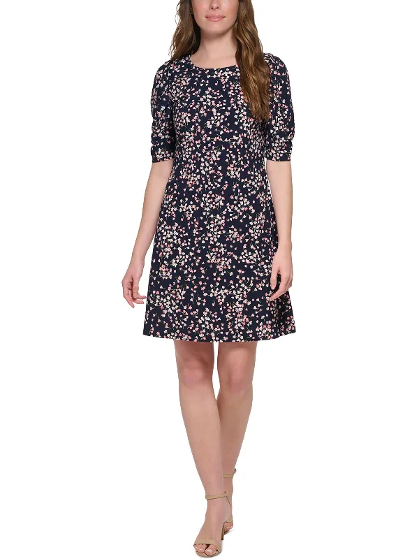 Stylish Clothes For Women Subtle Sophistication Womens Mini Floral Print Shift Dress