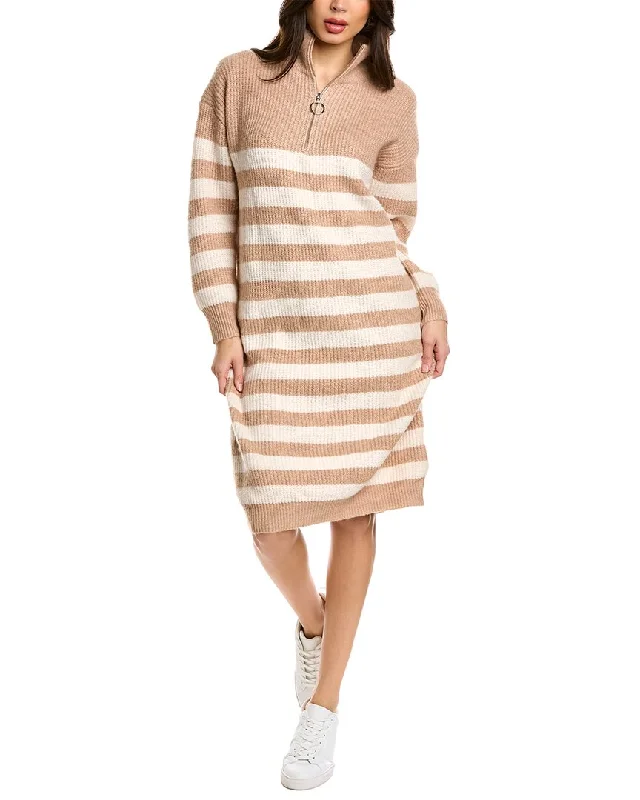 Women's Athletic Clothes Romantic Detailing ANNA KAY Wool-Blend Midi Dress