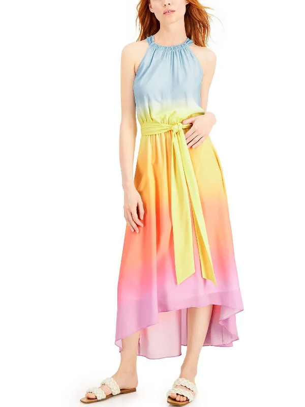 Women's Outerwear Clothing Romantic Date - Night Ensemble Womens Tie-Dye Long Maxi Dress