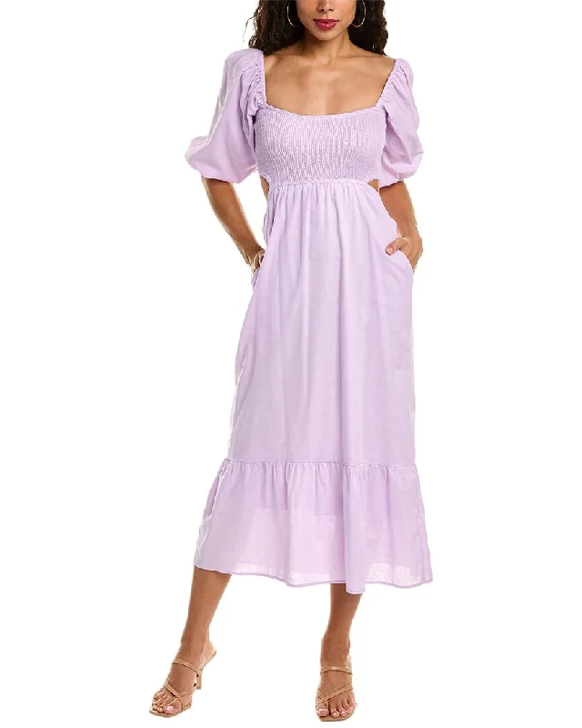 Women's Luxury Attire Coastal Beach - Inspired Style O.P.T. Leighton Maxi Dress