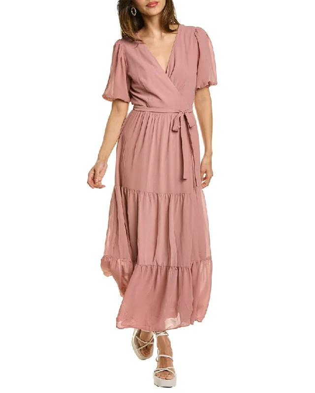 Modern Women's Clothes Now on Sale for Chic Urban Styles Charles Henry Wrap Maxi Dress