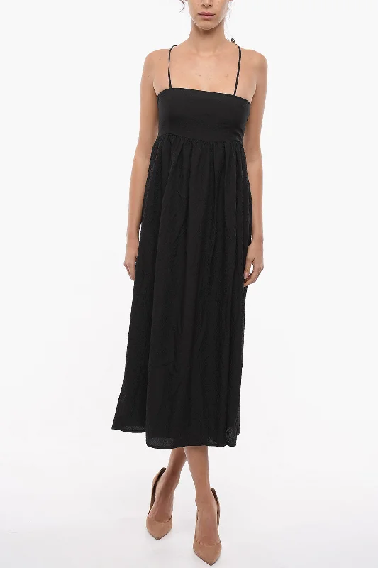 Women's Trendy Clothing Grab Romantic Date - Night Styles Now Notes du Nord Seersucker Fabric EVE Maxi Dress