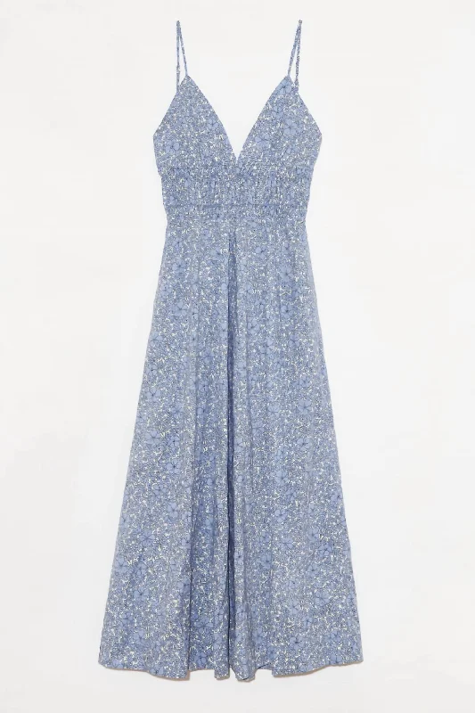 Sustainable Fashion Clothing For Women Limited Quantities Belize Maxi Dress in French Blue