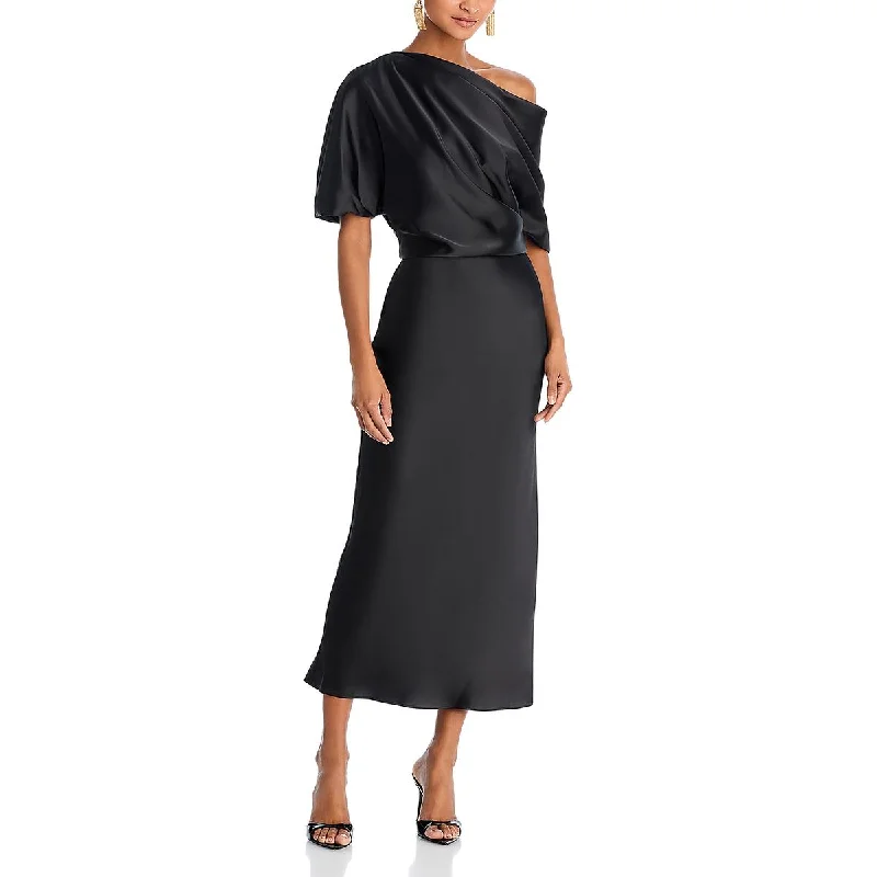 Women's Night-Out Clothes Buy More, Save More Womens Draped Pencil Midi Dress