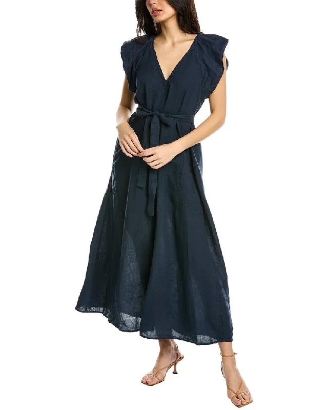 Stylish Women's Apparel Boho - Chic Festival - Ready Style Velvet by Graham & Spencer Cacey Linen Maxi Dress