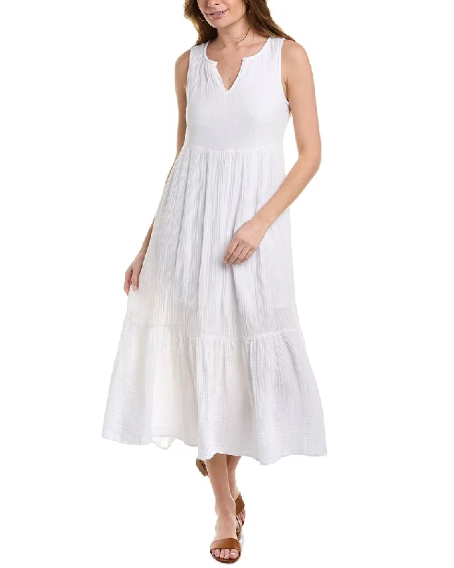 Women's Occasion Wear Apparel Romantic Detailing beachlunchlounge Reana Gauze Maxi Dress