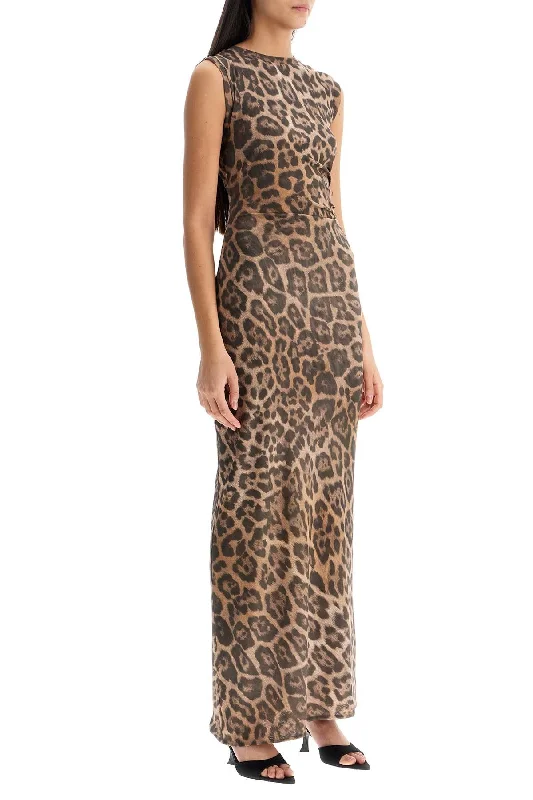 Women's Seasonal Clothing Weekend Special Stella Mccartney 'animal Print Sleeveless Maxi Dress In