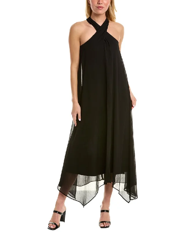 Women's Activewear Garments Clearance Event MAISON TARA Halter Maxi Dress