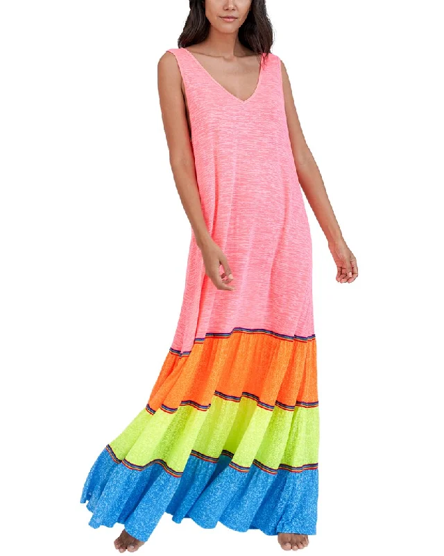 Women's Versatile Apparel Lightweight Fabric Pitusa Rainbow Tank Maxi Dress