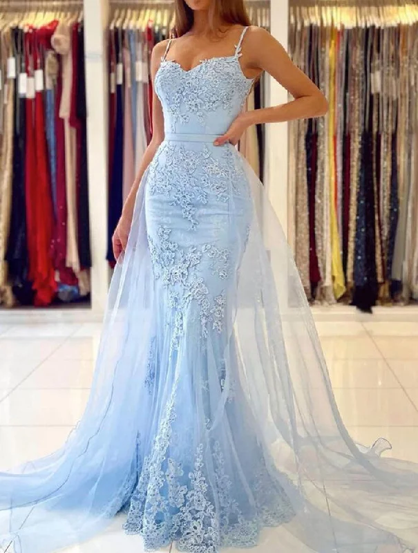 Women's Sporty Clothes Limited Quantities Women Lace Prom Dresses Long Appliques Evening Gowns Formal Party Dress YPD503