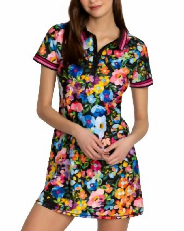 Timeless Women's Clothes Y2K Nostalgic Fashion Look Active Tennis Dress In Floral