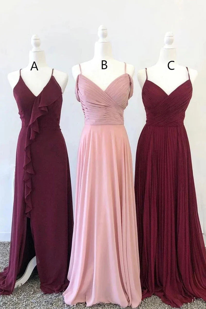 Women's Clothes For Outdoor Events Discounts on Casual Weekend Styles Bridesmaid Dresses Charming Chiffon A-line Simple Gowns