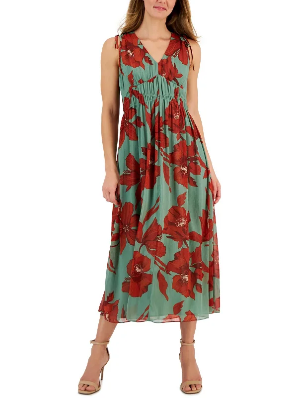 Affordable Trendy Clothes For Women Grab Romantic Date - Night Styles Now Womens Floral Polyester Midi Dress