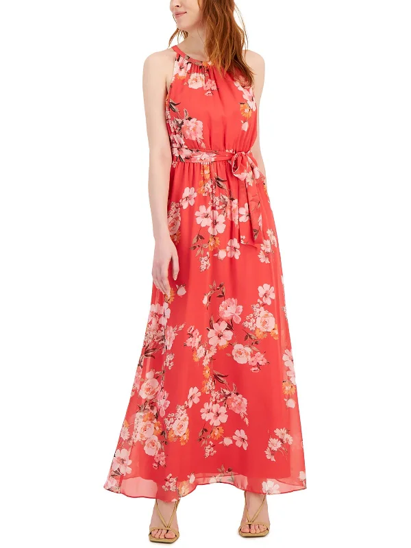 Women's Fashion Clothes Disco - Inspired Retro Dance Look Womens Floral Maxi Maxi Dress