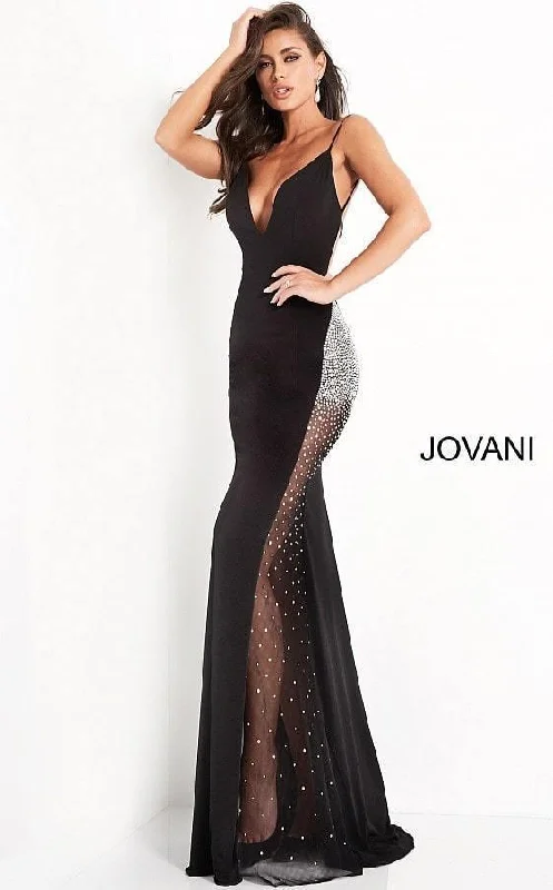 Women's Occasion Wear Clothing Vintage Elegance Jovani Prom Long Spaghetti Strap Formal Dress Sale