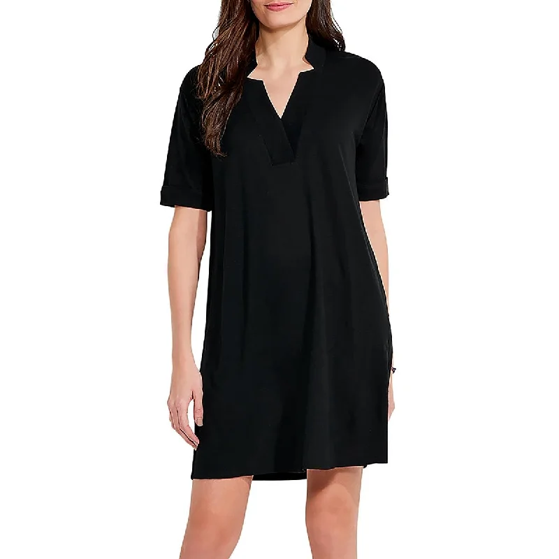 Women's Sporty Clothes Mid - Season Sale Nic + Zoe Womens Cuff Sleeve Midi T-Shirt Dress