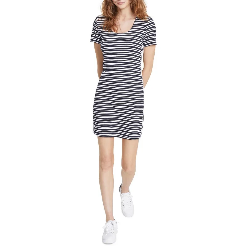 Women's Athletic Clothes Final Clearance Tommy Jeans Womens Striped Mini T-Shirt Dress