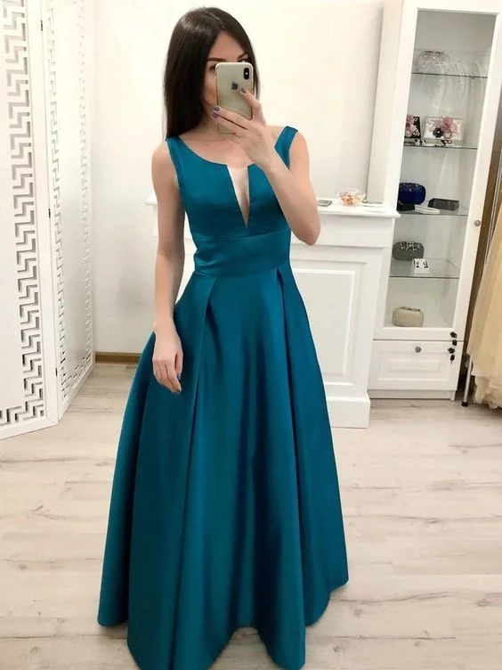 Women's Elegant Outfit Now on Sale for Chic Urban Styles Elegant A Line Satin Long Pleated Prom Dresses, Formal Dresses, Evening Dresses, Graduation Dresses cg3746