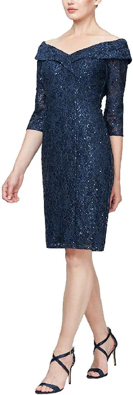 Women's Casual Apparel Final Clearance Alex Evenings AE81122376 Formal Short Dress Sale