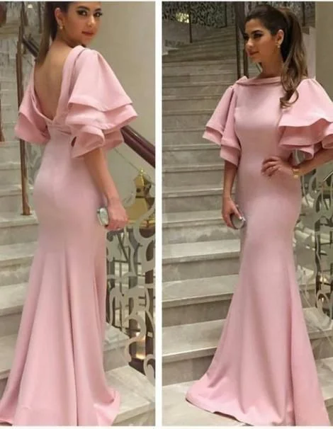 Women's Seasonal Clothes Lightweight Fabric long Prom Dress,pink Prom Dress ,Satin Prom dress cg5268