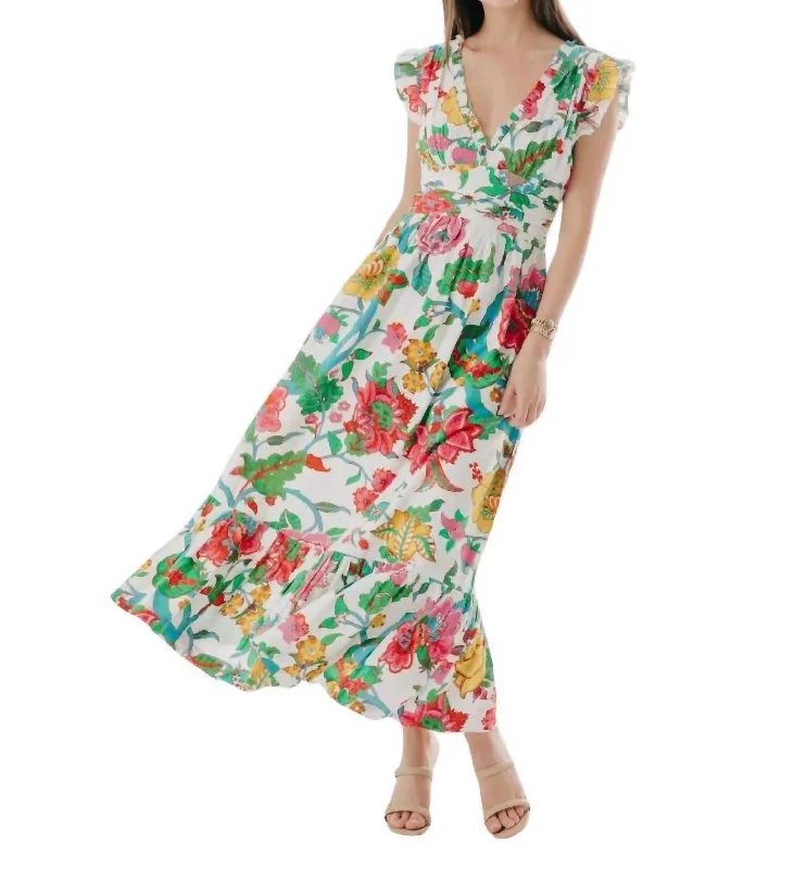 Women's Holiday Clothing Limited - Stock Gabriella Maxi Dress In Nirvana Floral Print