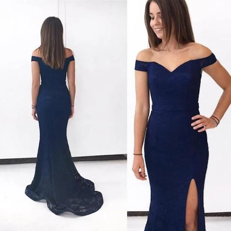 Sustainable Women's Clothing Y2K Nostalgic Fashion Look LP4587 Elegant Fitted Prom Dress Lace Mermaid  Long Formal evening gowns for women