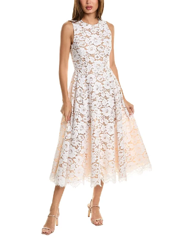 Classic Clothes For Women Great Deals on Ethnic Cultural Wear Michael Kors Collection Floral Lace Dance Silk-Lined A-Line Dress