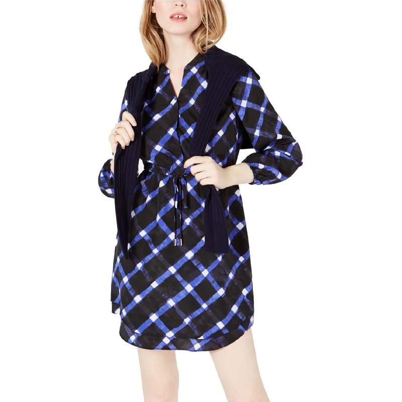 Women's Athletic Apparel Feminine Soft - Hued Look Maison Jules Womens Gingham Dream Shirt Dress