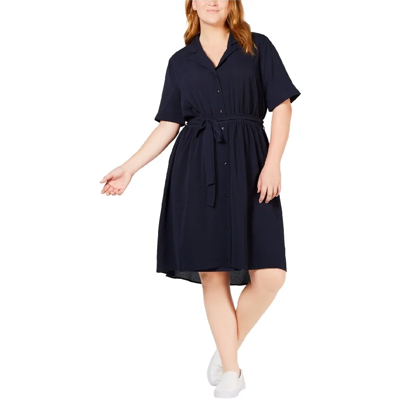 Women's Chic Apparel Now on Sale for Chic Urban Styles Monteau Womens Belted Shirt Dress