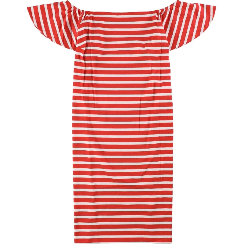 Women's Plus-Size Apparel Great Deals on Ethnic Cultural Wear Ralph Lauren Womens Striped Shirt Dress, Red, Small