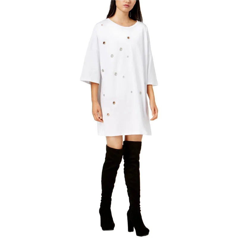 Comfortable Women's Apparel Chic Urban Fashion Look Glam Womens Embellished Shirt Dress